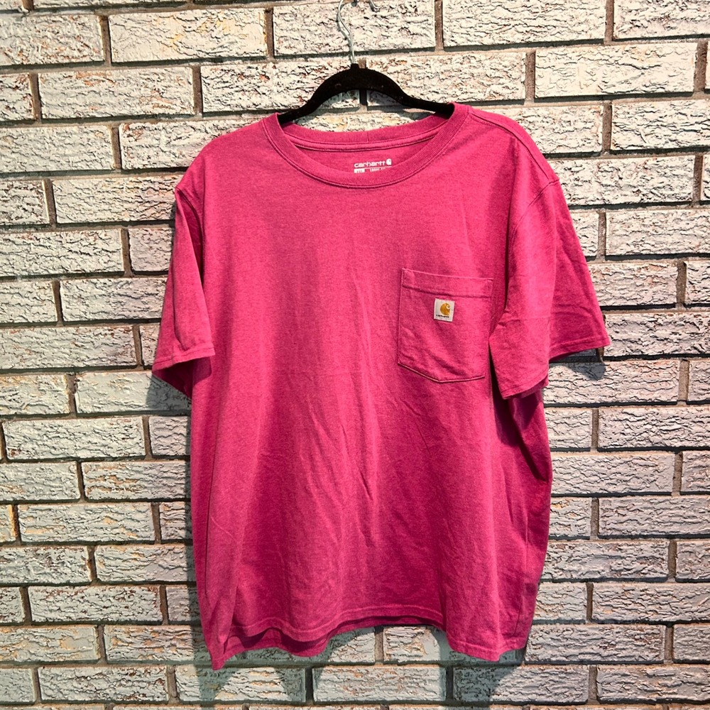 Carhartt K87-W Workwear Pocket T-Shirt Pink Heather XXL Short Sleeve Tee